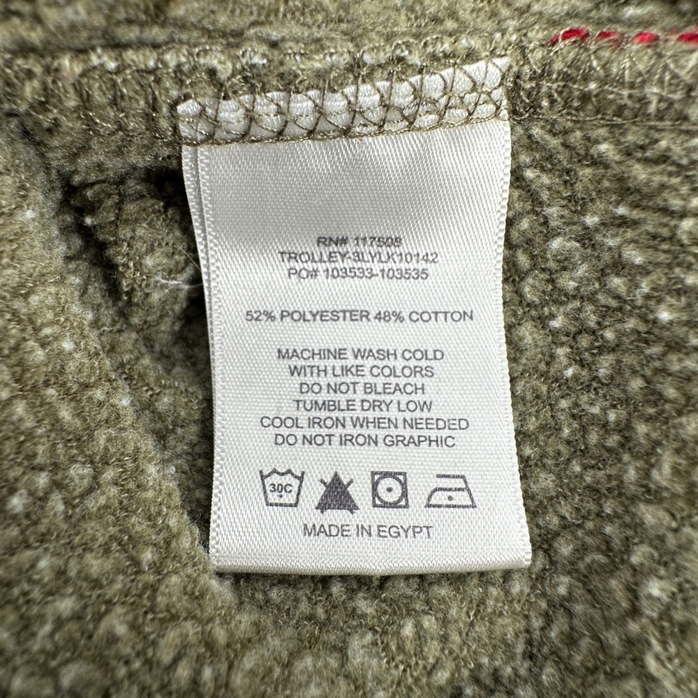 Levis Hoodie Mens Small Green Gray California Bear‎ Graphic Raglan Front Pocket - Picture 5 of 10